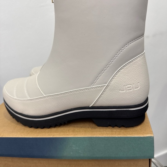 JBU Cream Front-Zip Faux-Fur Lined Ankle Boots - Picture 7 of 8